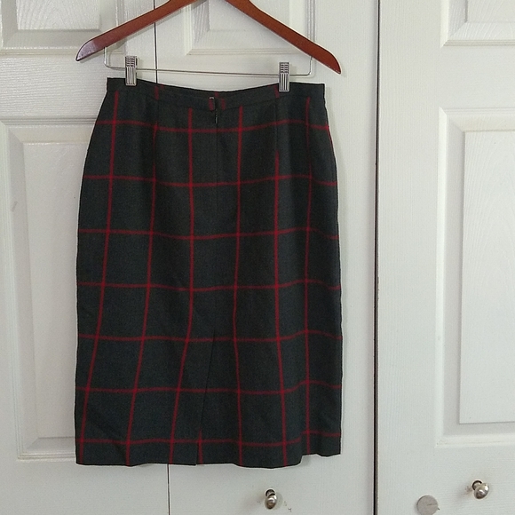 Vintage 100 % wool lined skirt size 12 - Picture 5 of 9